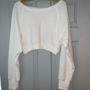 Free people cropped sweat shirt